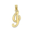 thumbnail image 1 of FJC Finejewelers 10k Yellow Gold I Script Initial Charm, 1 of 6