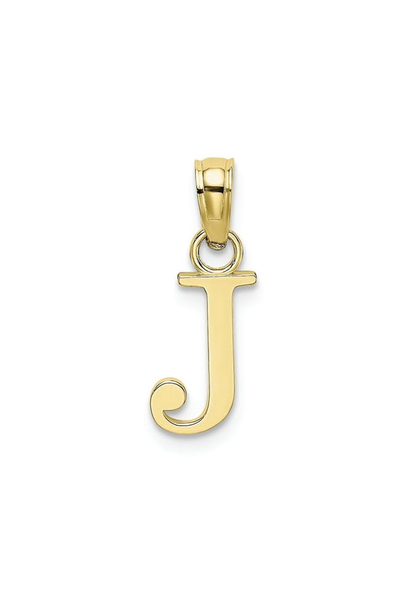 FJC Finejewelers 10k Yellow Gold J Block Initial Charm