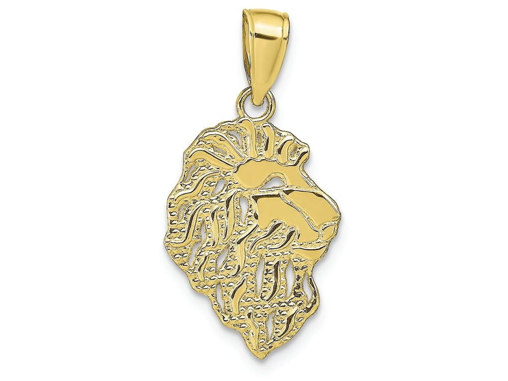 FJC Finejewelers 10k Yellow Gold Lion Head Charm