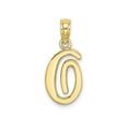 thumbnail image 1 of FJC Finejewelers 10k Yellow Gold O Script Initial Charm, 1 of 6