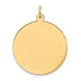 thumbnail image 1 of 10K Plain .018 Gauge Circular Engravable Disc Charm, 1 of 2