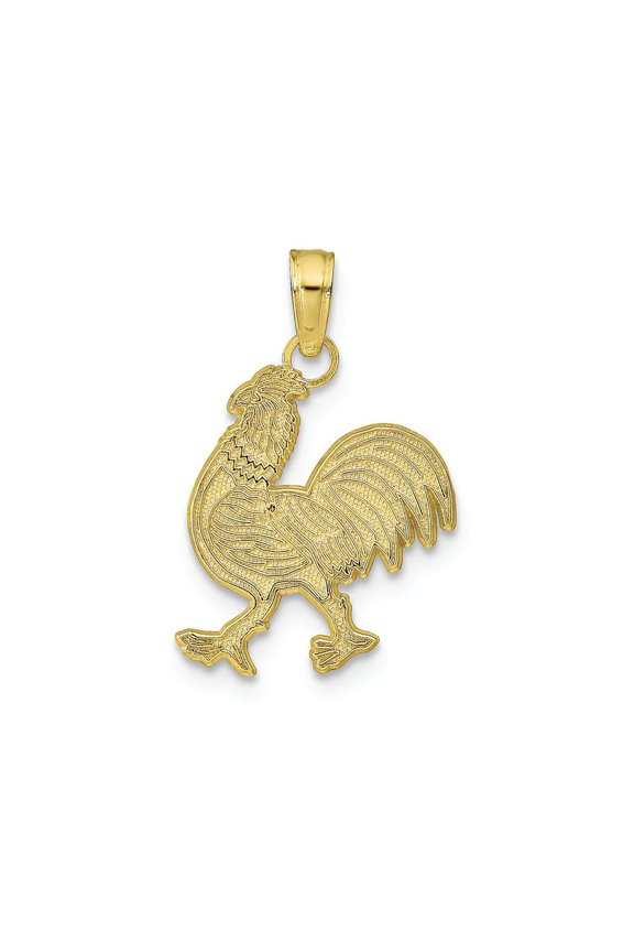 FJC Finejewelers 10k Yellow Gold Rooster Charm