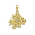 thumbnail image 1 of FJC Finejewelers 10k Yellow Gold Small Dragon Charm, 1 of 6