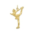 thumbnail image 1 of FJC Finejewelers 10k Yellow Gold Solid Bright Cut Figure Skater Charm, 1 of 7