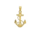 thumbnail image 1 of FJC Finejewelers 10k Yellow Gold Solid Polished Anchor Charm, 1 of 6