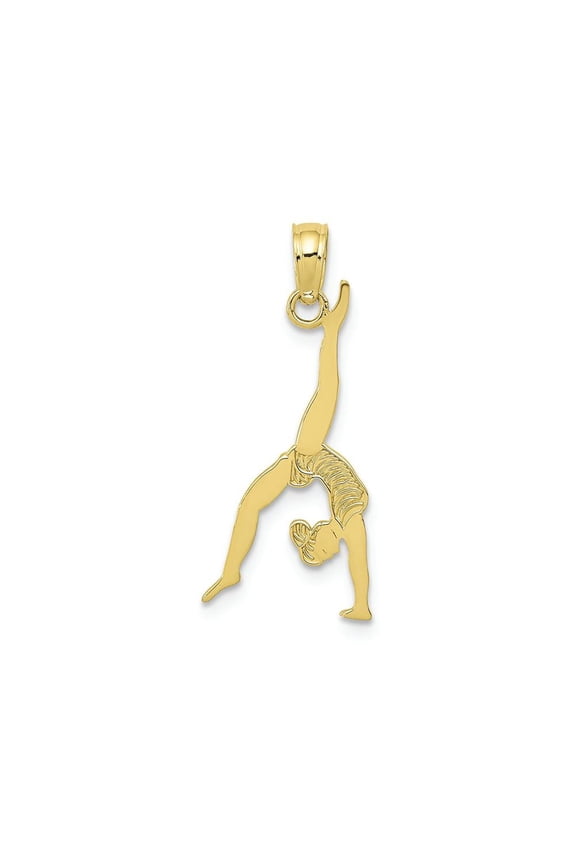 FJC Finejewelers 10k Yellow Gold Solid Polished Gymnast Charm