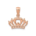 thumbnail image 1 of FJC Finejewelers 14 kt Rose Gold Crown Charm 10 mm x 13 mm, 1 of 5