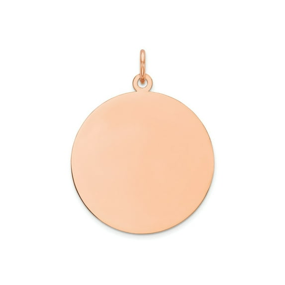 FJC Finejewelers 14 kt Rose Gold Personalized Plain .011 Gauge Circular Engravable Disc Charm 23
