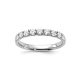 thumbnail image 1 of FJC Finejewelers 14 kt White Gold  7 Stone G H I True Light Moissanite Band 2 mm, 1 of 8