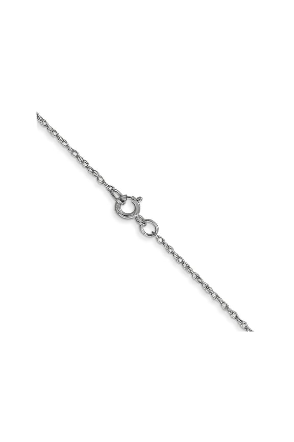FJC Finejewelers 14 kt White Gold Carded Cable Rope Chain 22 Inches x 0.6 mm