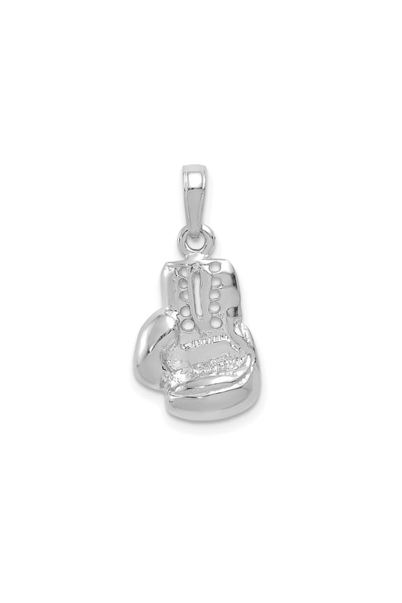 FJC Finejewelers 14 kt White Gold Lg Boxing Glove Charm 21 mm x 12 mm