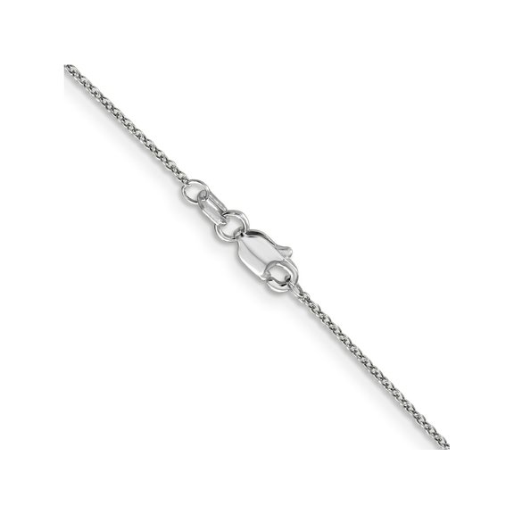 FJC Finejewelers 14 kt White Gold Round Cable Chain 16 Inches x 0.9 mm