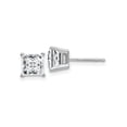 thumbnail image 1 of FJC Finejewelers 14 kt White Gold Stud 2.30ct. 6.0mm Princess GHI True Light Moissanite Earrings, 1 of 6