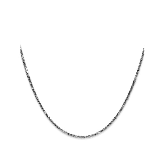 FJC Finejewelers 14 kt White Gold WG Bright Cut Spiga Chain 26 Inches x 1.7 mm