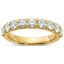 FJC Finejewelers 14 kt Yellow Gold 1.50ct. 9 Stone G H I True Light Moissanite Band 3 mm