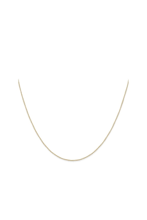 FJC Finejewelers 14 kt Yellow Gold .42 mm Carded Curb Chain 13 Inches x 0.42 mm