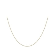 FJC Finejewelers 14 kt Yellow Gold .42 mm Carded Curb Chain 13 Inches x 0.42 mm