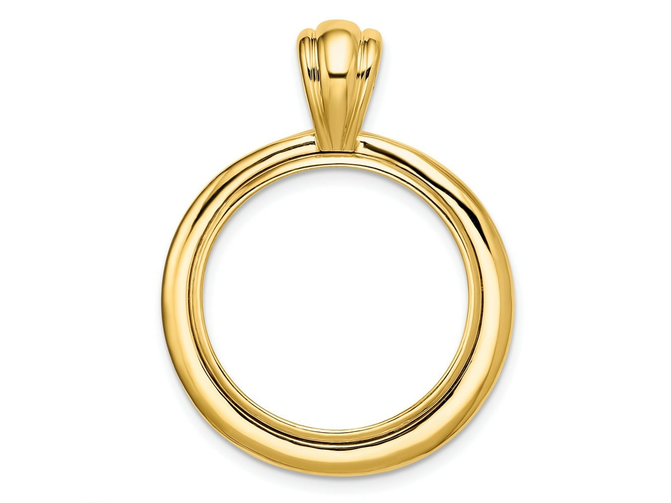 FJC Finejewelers 14 kt Yellow Gold Concentric Circle 21.6mm