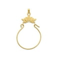thumbnail image 1 of FJC Finejewelers 14 kt Yellow Gold Fancy Charm Holder Charm 16 mm, 1 of 4