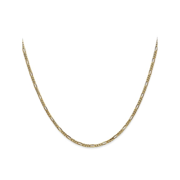 FJC Finejewelers 14 kt Yellow Gold Flat Figaro Chain 18 Inches x 1.8 mm