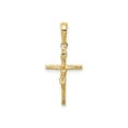 thumbnail image 1 of FJC Finejewelers 14 kt Yellow Gold INRI Hollow Crucifix Charm 27 x 14 mm, 1 of 6