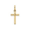 thumbnail image 1 of FJC Finejewelers 14 kt Yellow Gold Polished Cross Charm 21 mm, 1 of 6
