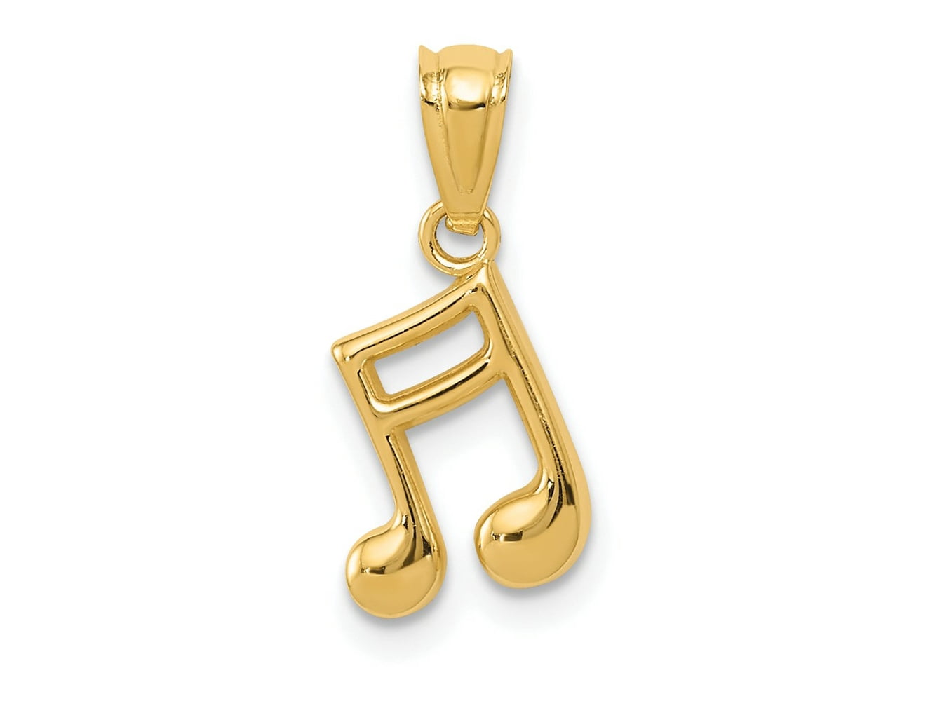 Note Charms FJC Finejewelers 14 kt Yellow Gold Polished Music Note Charm 7 mm ...