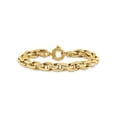 thumbnail image 1 of FJC Finejewelers 14 kt Yellow Gold Polished and Textured Link 7.5in Bracelet 7.5 Inches x 7.31 mm, 1 of 6