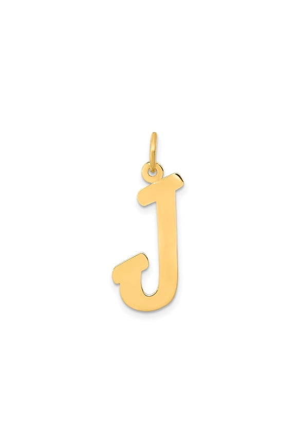 FJC Finejewelers 14 kt Yellow Gold Small Script Letter J Initial Charm