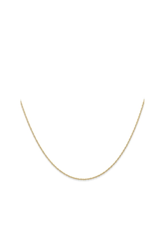 FJC Finejewelers 14 kt Yellow Gold mm Carded Cable Rope Chain 13 Inches x 0.6 mm