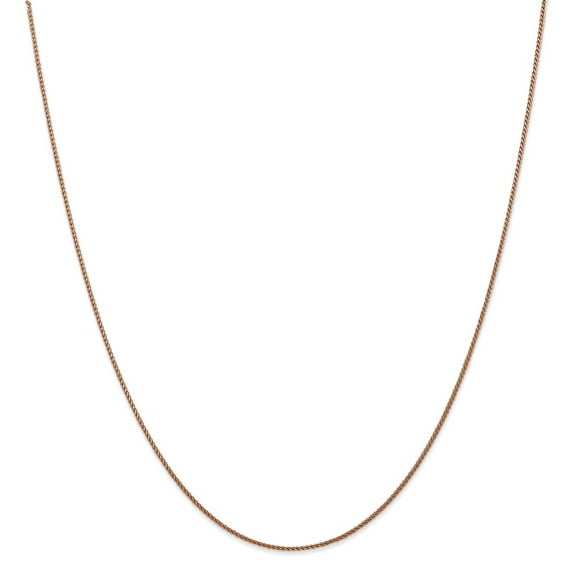 FJC Finejewelers 14k Rose Gold 1mm Wheat Chain Necklace