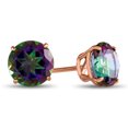 thumbnail image 1 of FJC Finejewelers 14k Rose Gold 7mm Round Mystic Topaz Post-With-Friction-Back Stud Earrings, 1 of 6