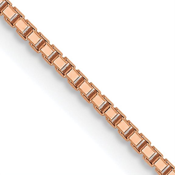 FJC Finejewelers 14k Rose Gold Oct. Sparkle Box Chain Necklace