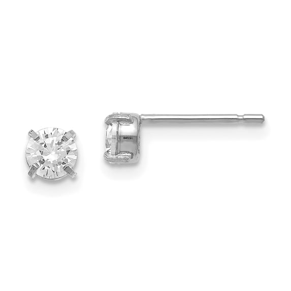 FJC Finejewelers 14k White Gold Cz Stud-4.0mm Earrings