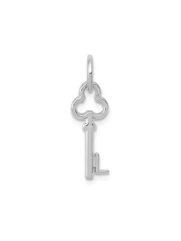 FJC Finejewelers 14k White Gold Initial L Key Charm