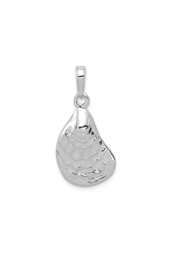 FJC Finejewelers 14k White Gold Oyster Shell Charm