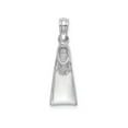 thumbnail image 1 of FJC Finejewelers 14k White Gold Scuba Flipper Swim Or Dive Charm, 1 of 6