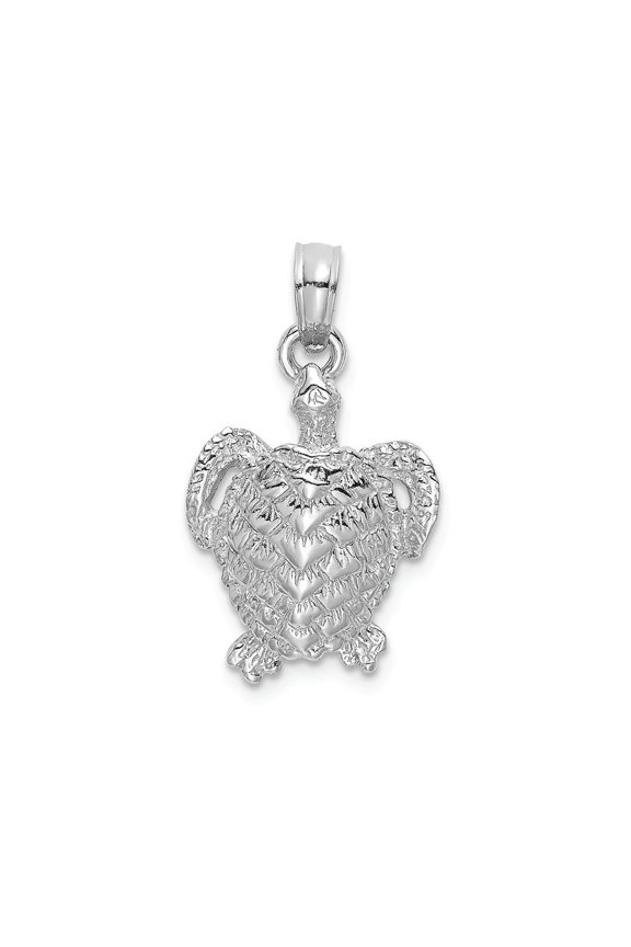 FJC Finejewelers 14k White Gold Sea Turtle Charm