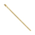 thumbnail image 1 of FJC Finejewelers 14k Yellow Gold 2.9mm Beveled Curb Chain Bracelet, 1 of 3