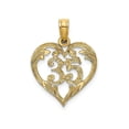 thumbnail image 1 of FJC Finejewelers 14k Yellow Gold 35" Inside Heartcut-ou Charm, 1 of 5