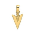 thumbnail image 1 of FJC Finejewelers 14k Yellow Gold 3d Arrowhead Charm, 1 of 6