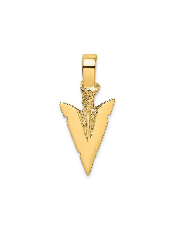 FJC Finejewelers 14k Yellow Gold 3d Arrowhead Charm