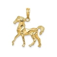 thumbnail image 1 of FJC Finejewelers 14k Yellow Gold 3d Horse - Standing Charm, 1 of 5