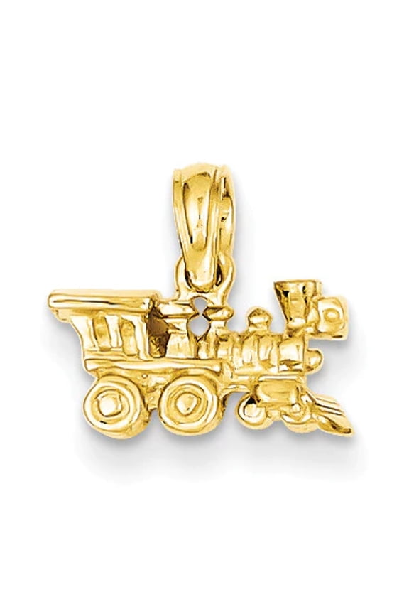 14k 3-D Miniature Train Charm D1217