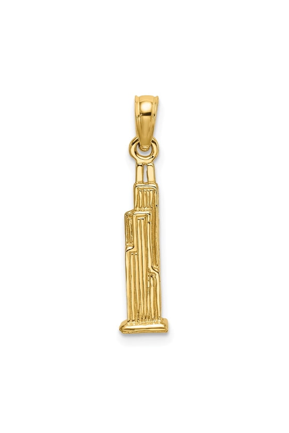 14K 3-D Willis Tower (Chicago) Charm