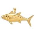 thumbnail image 1 of FJC Finejewelers 14k Yellow Gold 3d Skipjack Tuna Fish Charm, 1 of 5