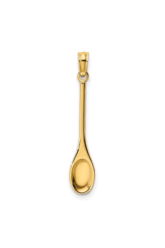 FJC Finejewelers 14k Yellow Gold 3d Wooden Spoon Charm