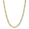 thumbnail image 1 of 14k Yellow Gold Lobster Claw Closure 6.25mm Flat Figaro Chain Necklace 22 Inch Chain Necklace for Women and Men, 1 of 4