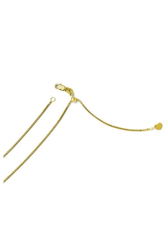 FJC Finejewelers 14k Yellow Gold Adjustable Box Chain Necklace