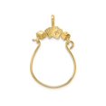 thumbnail image 1 of FJC Finejewelers 14k Yellow Gold Cards Dice Charm Holder, 1 of 3